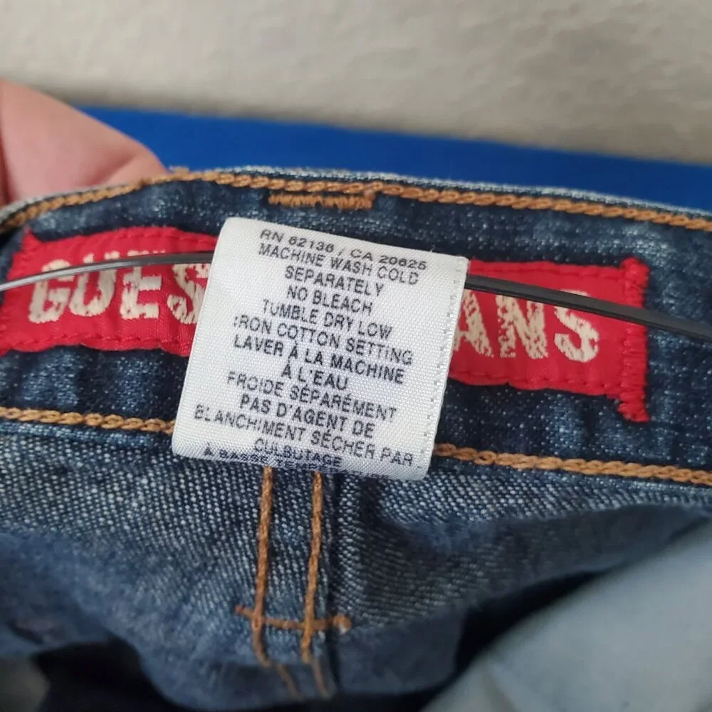 Guess Men’s Workwear D67-62W Loose Fit Carpenter Blue Jeans 36x34
